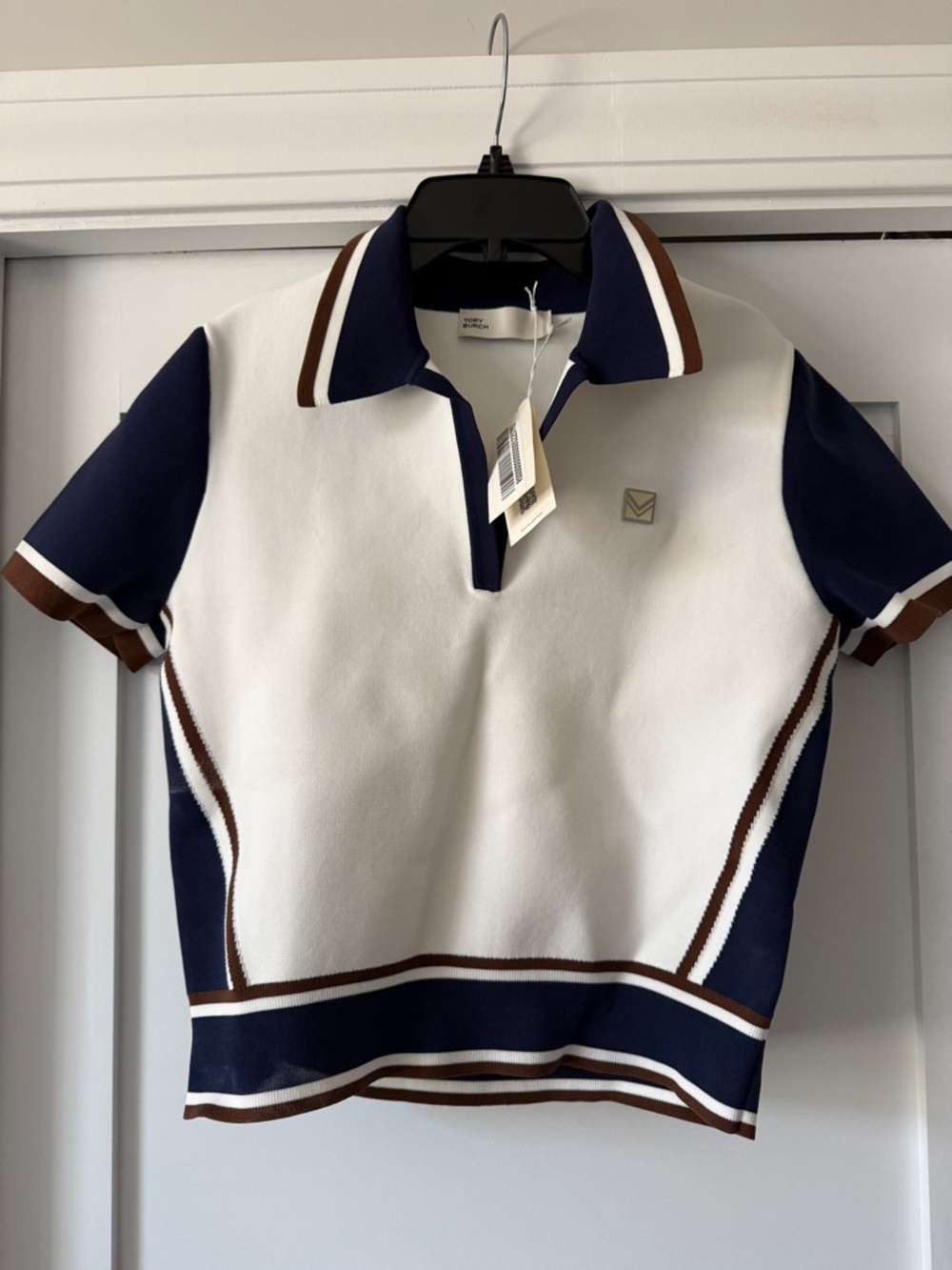 Tory Burch Knit Polo Top - Picture 2 of 8